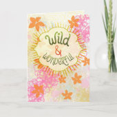 Wild & Wonderful – Hand-Lettered Whimsical  カード (正面)