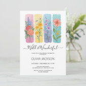 Wild & Wonderful Watercolor Birthday Invitation   招待状 (スタンド正面)