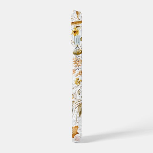 Wild Woodlands Botanicals Personalize Name iPhone 15ケース (左側面)