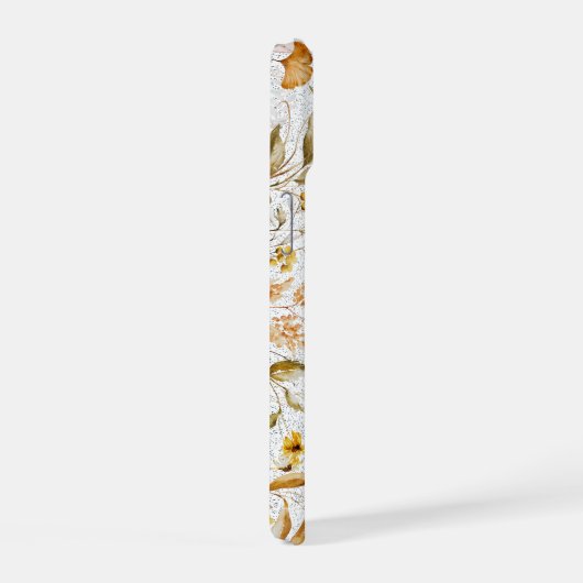 Wild Woodlands Botanicals Personalize Name iPhone 15ケース (右側面)