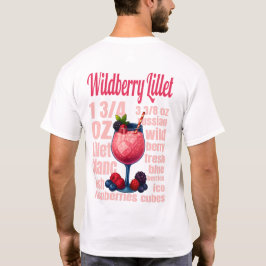 Wildberry Lillet T-Shirt – Elegant Fruit Cocktail  Tシャツ