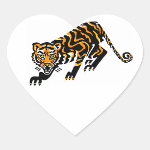Wildcat - I love TIGERS - Wildlife - 自然- ハートシール