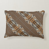 Wildcat Matrix - Bengal Cat Leopard Coffee Pillow アクセントクッション (裏面)