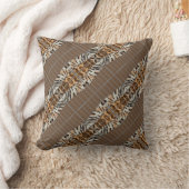 Wildcat Matrix - Bengal Cat Leopard Coffee Pillow クッション (ブランケット)