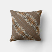 Wildcat Matrix - Bengal Cat Leopard Coffee Pillow クッション (裏面)