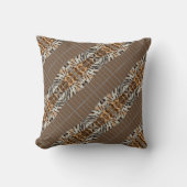 Wildcat Matrix - Bengal Cat Leopard Coffee Pillow クッション (正面)
