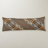 Wildcat Matrix - Bengal Cat Leopard Coffee Pillow ボディピロー (裏面)