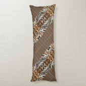 Wildcat Matrix - Bengal Cat Leopard Coffee Pillow ボディピロー (裏面 (縦))
