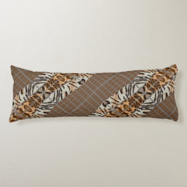 Wildcat Matrix - Bengal Cat Leopard Coffee Pillow ボディピロー