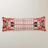Wildcat Matrix - Bengal Cat Leopard Pink Pillow ボディピロー (裏面)