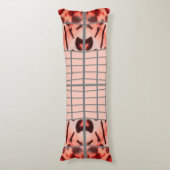 Wildcat Matrix - Bengal Cat Leopard Pink Pillow ボディピロー (正面縦)