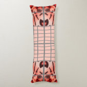 Wildcat Matrix - Bengal Cat Leopard Pink Pillow ボディピロー (裏面 (縦))