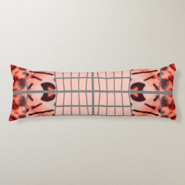 Wildcat Matrix - Bengal Cat Leopard Pink Pillow ボディピロー