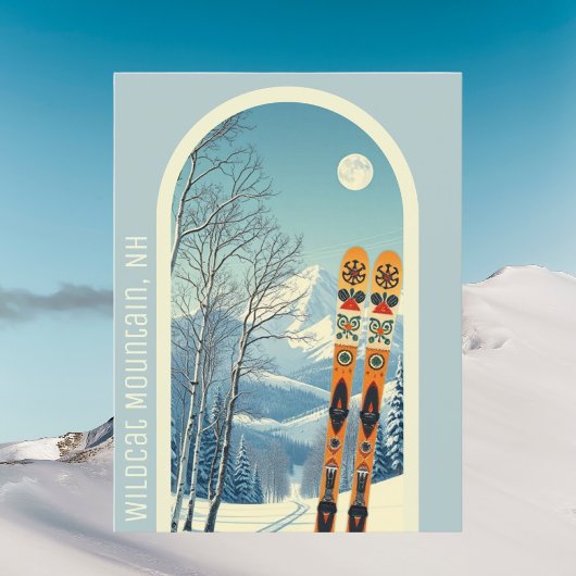 Wildcat Mountain New Hampshire ski Postcard ポストカード