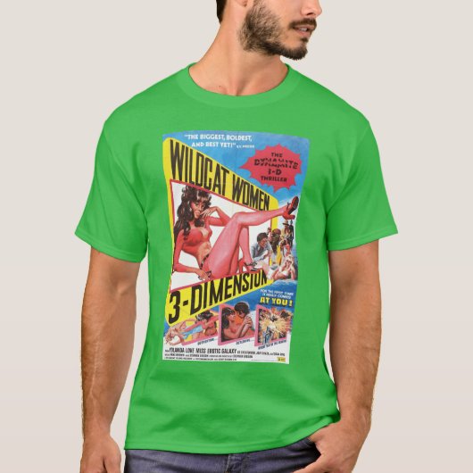 Wildcat Women 3D - デザイン Tシャツ (正面)