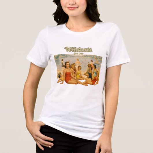 Wildcats Girls Crew トライブレンドＴシャツ (正面)