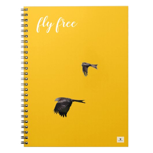 Wilde4life NoteBook 'Flyby on yellow' ノートブック (正面)