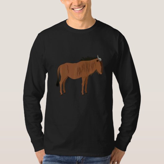 Wildebeests Are My Spirit Animal  Fun Wildebeest Tシャツ (正面)