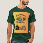 Wilderness Camping Pitch It and Pray family Tシャツ (正面)