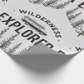 Wilderness Explorer Station Wagon Canoe Trees ラッピングペーパー (角)