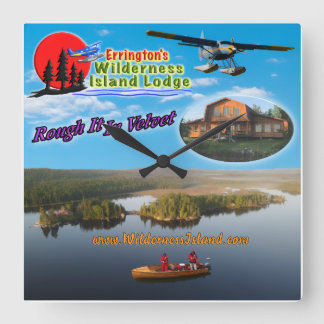 Wilderness Island Wall Clock スクエア壁時計