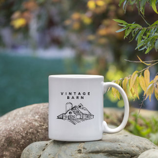 Wilderness Line Art  Minimal Mountain Mug コーヒーマグカップ