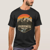 Wilderness State Park Michigan MI Retro Camping gi Tシャツ (正面)