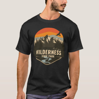 Wilderness State Park Michigan MI Retro Camping gi Tシャツ