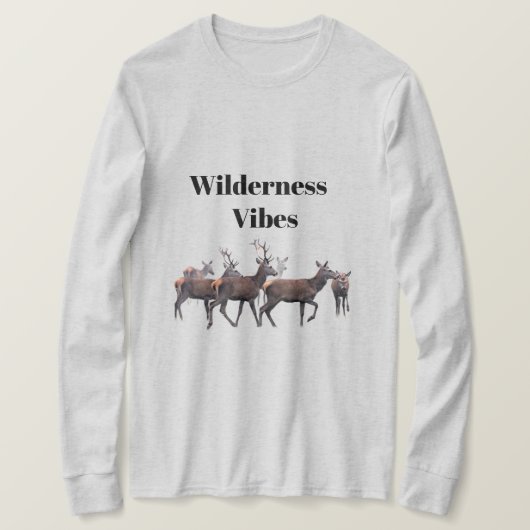 Wilderness Vibes Long Sleeves Top Tシャツ (デザイン正面)