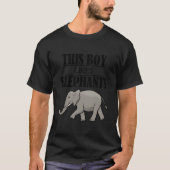 Wilderness Wild Animals Elephants Saying Tシャツ (正面)