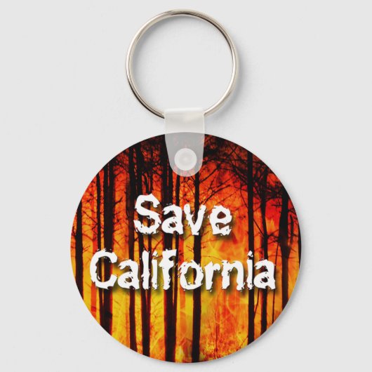 Wildfiresか救らのカリフォルニア キーホルダー (正面)