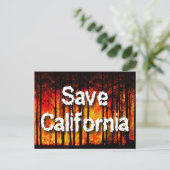 Wildfiresか救らのカリフォルニア ポストカード (スタンド正面)