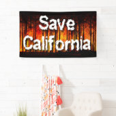 Wildfiresか救らのカリフォルニア 横断幕 (インサイチュ)