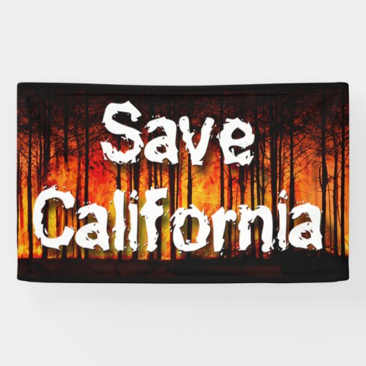 Wildfiresか救らのカリフォルニア 横断幕 (横)