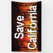 Wildfiresか救らのカリフォルニア 横断幕 (縦)
