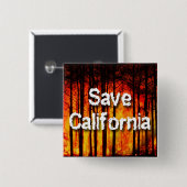 Wildfiresか救らのカリフォルニア 缶バッジ (正面&裏面)