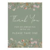 Wildflowerを祝お持ちいただきありがとうございます ポスター (正面)