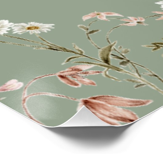 Wildflowerを祝お持ちいただきありがとうございます ポスター (コーナー)