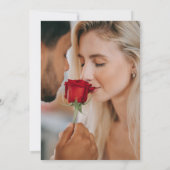 WildflowerエレガントウェディングI日を保存 招待状 (裏面)