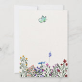 WIldflowerワイルドワン誕生日招待状 招待状 (裏面)