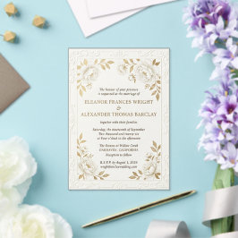 Wildflower ウェディング インビテーションテンプレート | アクリル招待状