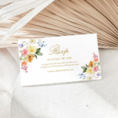 Wildflower ウェディング QRコード RSVP カード