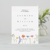 Wildflower オーダーメイド ウェディング 箔招待状 (立ち正面)