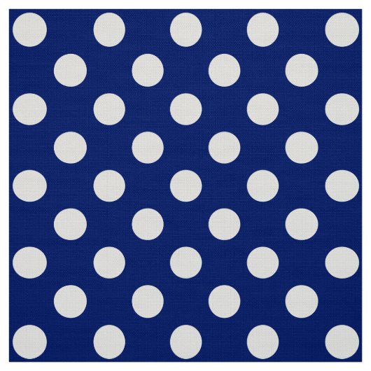 WILDFLOWER -クラシック水玉模様オン航海のブルー ファブリック (見本)