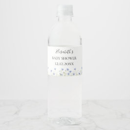 Wildflower ベビーシャワー ペットボトルラベル