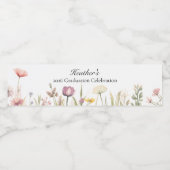 Wildflower 卒業式  ペットボトルラベル (シングルラベル)