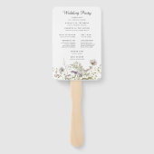 Wildflower | 結婚式プログラムハンドファン ハンドファン (裏面)