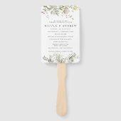 Wildflower | 結婚式プログラムハンドファン ハンドファン (正面)