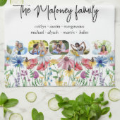 Wildflower 5素朴写真家名名 キッチンタオル (折り畳み)