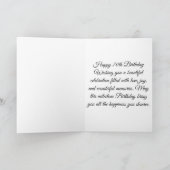 Wildflower 70th Birthday Garden Party Floral  カード (内部)